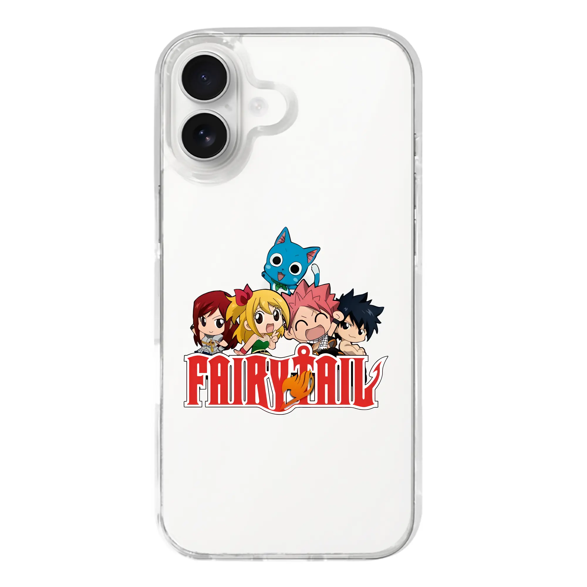 フェアリーテイル グッズ ハッピー - iPhone 17シリーズ 透明スマホケース – 薄型・耐衝撃・精密フィット保護カバー